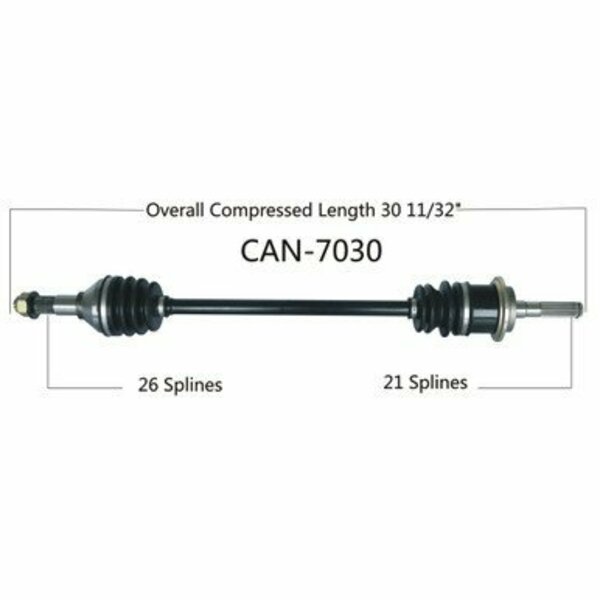 Wide Open OE Replacement CV Axle for CAN AM FRONT MAVERICK 1000XMR CAN-7030
